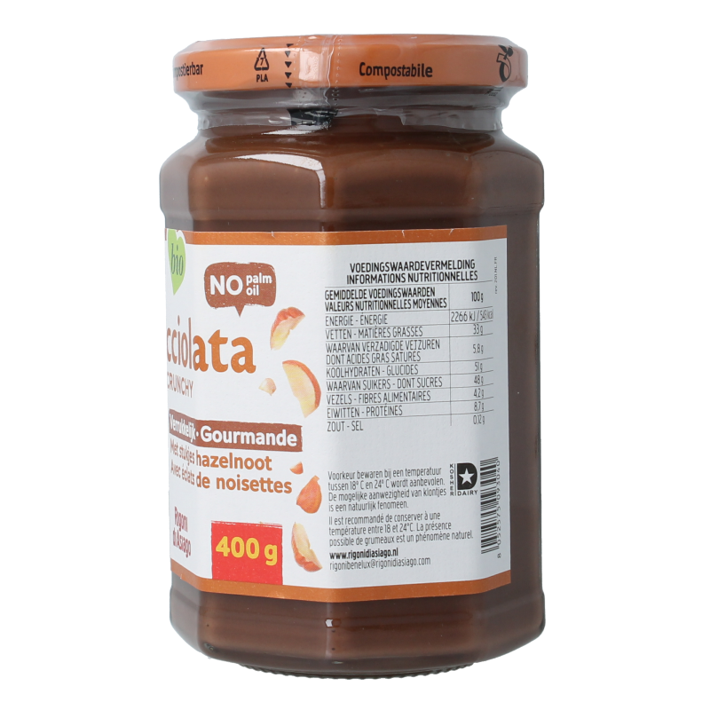Rigoni Nocciolata crunchy bio 400 Gram