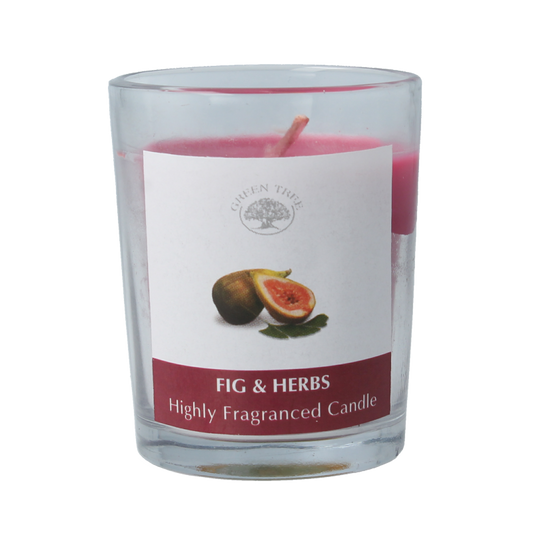 Green Tree Geurkaars figs & herbs votives 55 Gram
