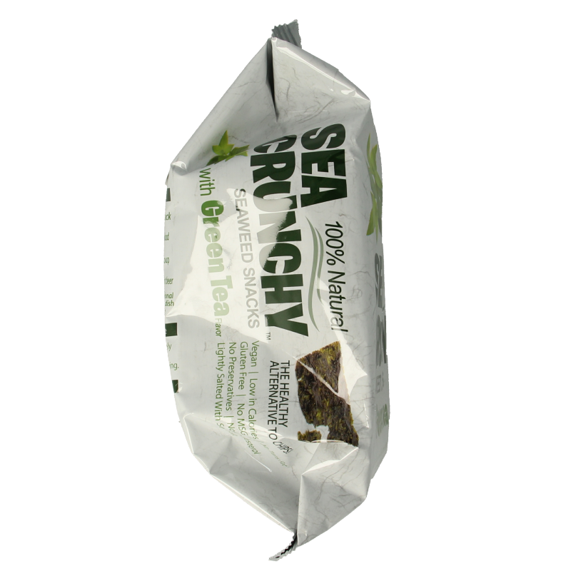 Sea Crunchy Nori zeewier snacks groene thee 10 Gram