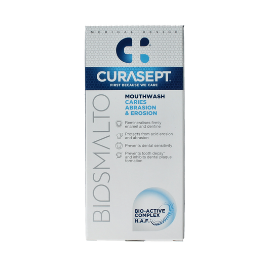 Curasept Biosmalto mondspoeling caries erosie en slijtage 300.00 Milliliter
