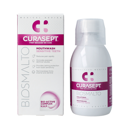 Curasept Biosmalto mondspoelmiddel gevoelige tanden 300.00 Milliliter