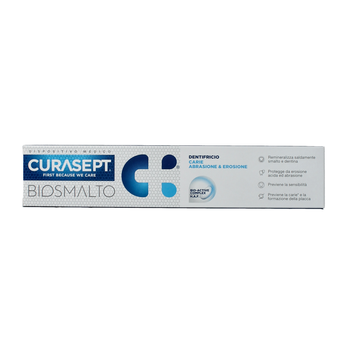Curasept Biosmalto tandpasta caries slijtge erosie 75.00 Milliliter