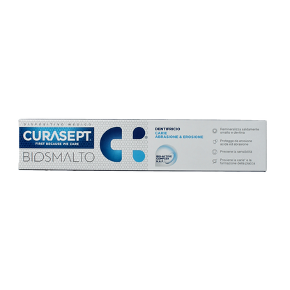 Curasept Biosmalto tandpasta caries slijtage erosie 75.00 Milliliter