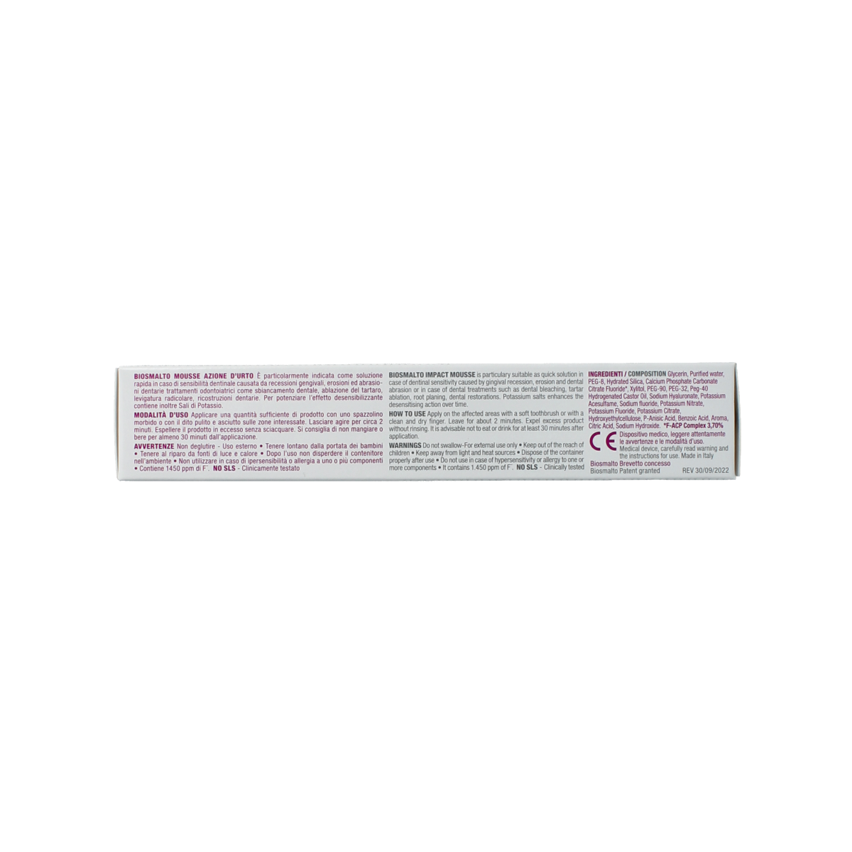 Curasept Biosmalto mousse sensitive 50.00 Milliliter