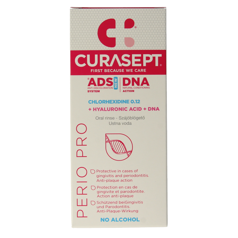 Curasept ADS DNA Perio Pro CHX 0,12% + HA mondspoelmiddel 200 Milliliter