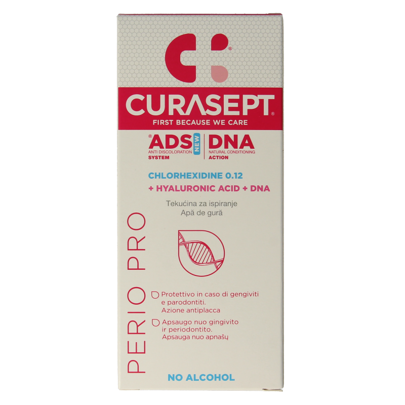 Curasept ADS DNA Perio Pro CHX 0,12% + HA mondspoelmiddel 200 Milliliter