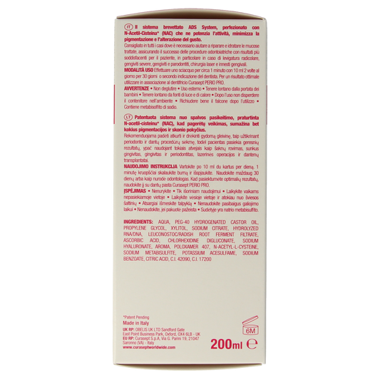 Curasept ADS DNA Perio Pro CHX 0,12% + HA mondspoelmiddel 200.00 Milliliter