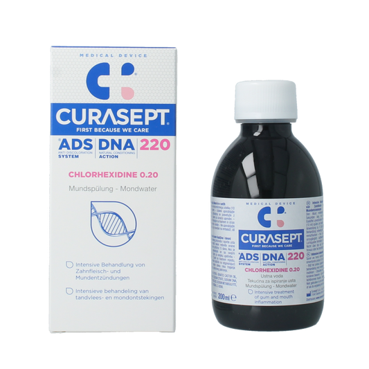 Curasept Mondspoeling chloorhexidine 0,20% 200 Milliliter