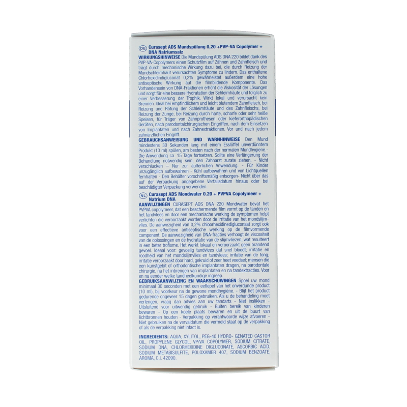 Curasept Mondspoeling chloorhexidine 0,20% 200 Milliliter