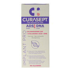 Curasept ADS DNA Implant Pro CHX 0,20% + HA mondspoelmiddel 200.00 Milliliter