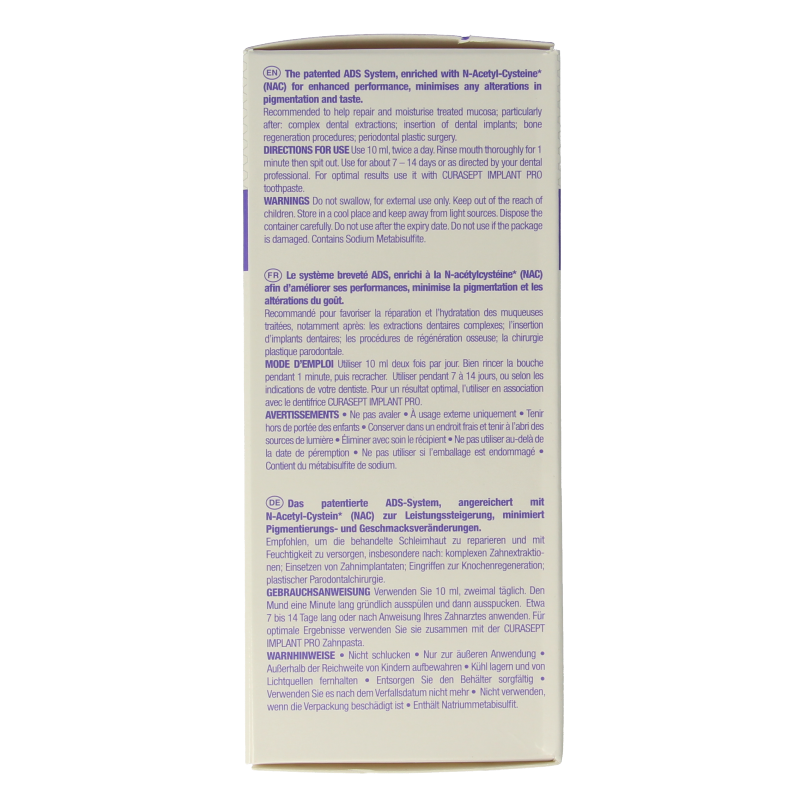 Curasept ADS DNA Implant Pro CHX 0,20% + HA mondspoelmiddel 200 Milliliter