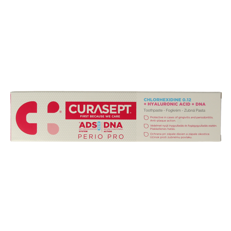 Curasept ADS DNA Perio Pro 712 CHX 0,12% + HA tandpasta 75 Milliliter