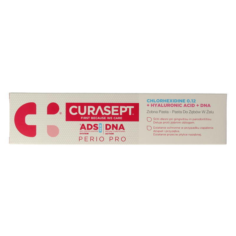 Curasept ADS DNA Perio Pro 712 CHX 0,12% + HA tandpasta 75 Milliliter