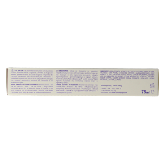 Curasept ADS DNA Implant Pro 720 CHX 0,20% + HA tandpasta 75 Milliliter