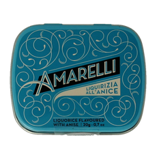 Amarelli Laurierdrop blikje anijs Chicchi 20 Gram