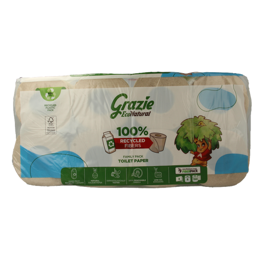 Grazie Natural Toiletpapier 3-laags 8 Stuks