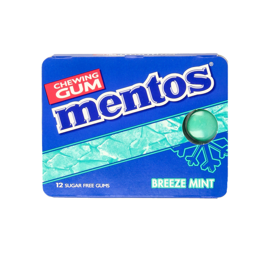 Mentos Gum breeze mint 12 Stuks