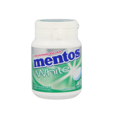 Mentos Gum greenmint white pot 40.00 Stuks