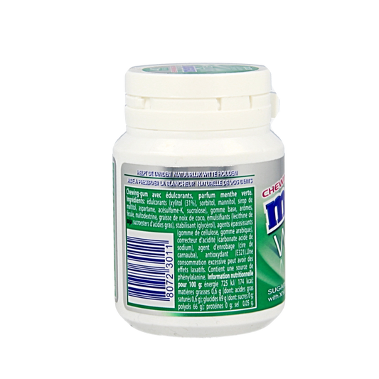 Mentos Gum greenmint white pot 40 Stuks