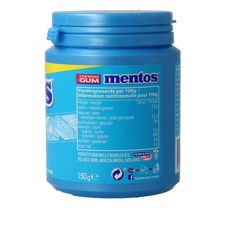 Mentos Gum XL mighty mint pot 150 Gram