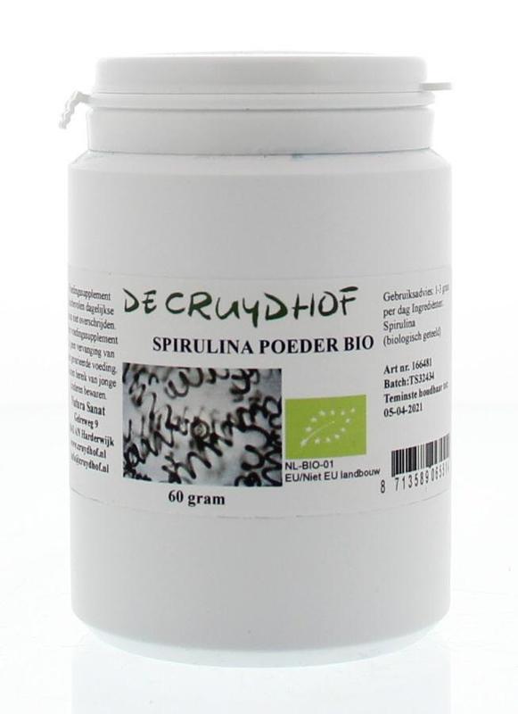 Cruydhof Spirulina poeder bio  60 Gram