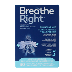 Breathe Right Neusstrips clear 30.00 Stuks
