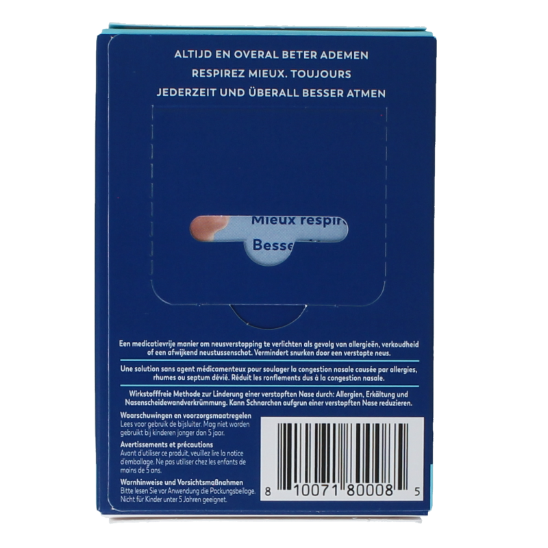 Breathe Right Neusstrips clear 30 Stuks