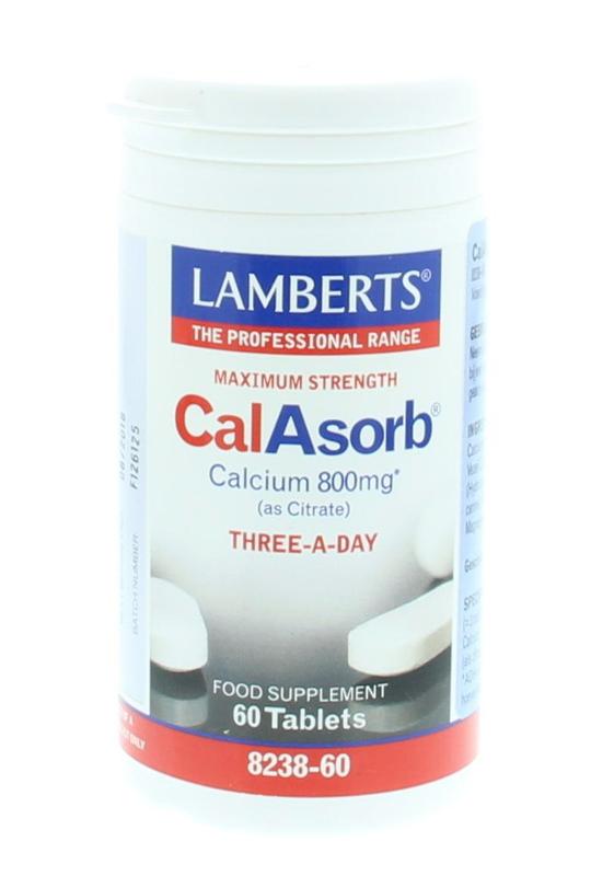 Lamberts Calasorb (calcium citraat) & Vitamine D3 60 Tabletten