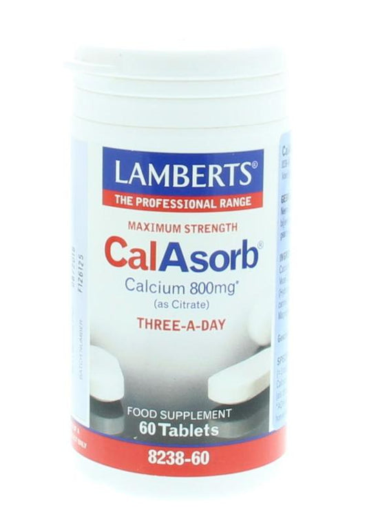 Lamberts Calasorb (calcium citraat) & Vitamine D3 60 Tabletten