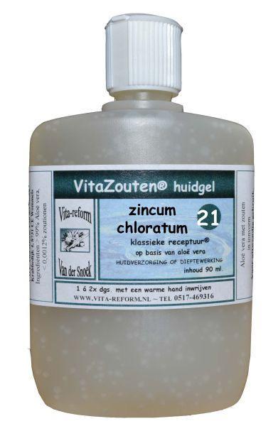 Vitazouten Zincum chloratum/mur. huidgel nr. 21 90.00 Milliliter