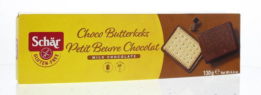 Schar Butterkeks (biscuit) chocolade glutenvrij 130 Gram