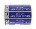 Spruyt Hillen Sticker let op koelkast artikel 500.00 Stuks