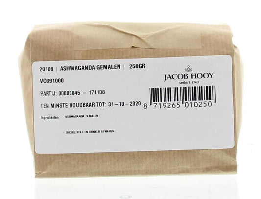 Jacob Hooy Ashwagandawortel gemalen 250 Gram