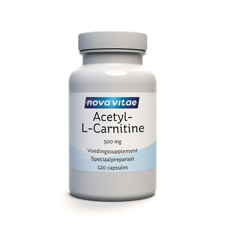 Nova Vitae Acetyl-L-Carnitine 500mg 120 Capsules