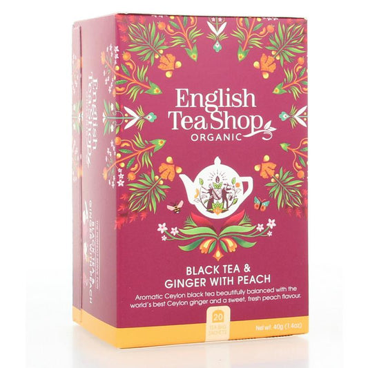 English Tea Shop Ginger peach bio 20 Zakjes
