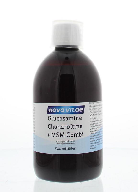 Nova Vitae Glucosamine chondroitine MSM combi 500 Milliliter