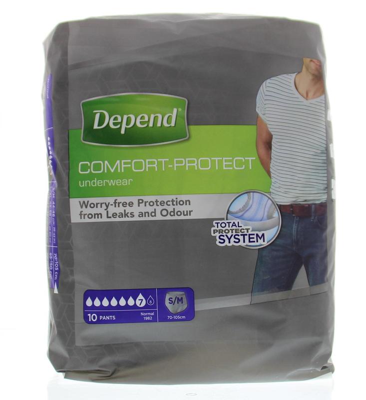 Depend Pants men normal maat S/M 10 Stuks