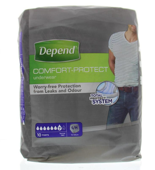 Depend Pants men normal maat S/M 10 Stuks