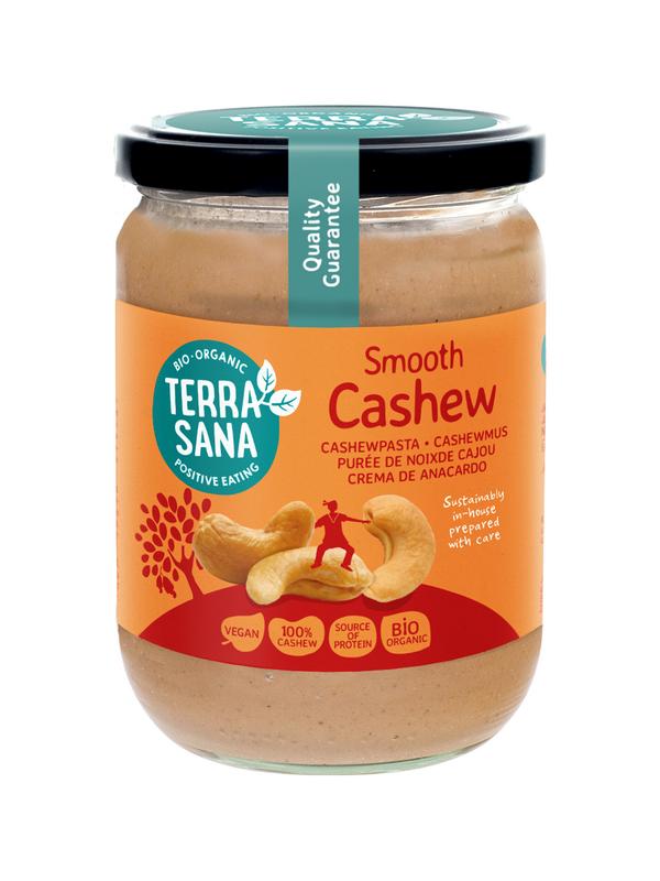 TerraSana Cashewnotenpasta zonder zout bio 500 Gram