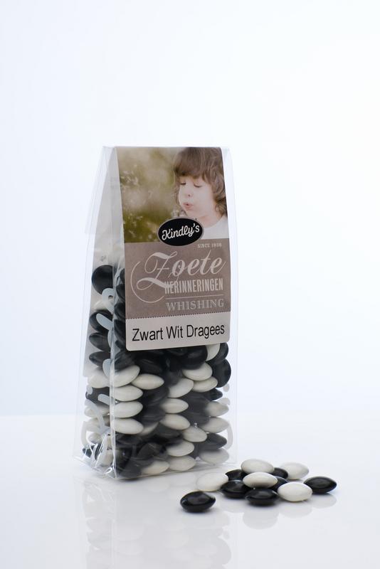 Kindly's Zwart wit dragee zoete herinneringen 170 Gram