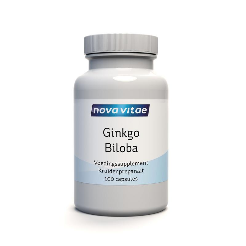 Nova Vitae Ginkgo biloba extract 120 mg 100.00 Vegetarische capsules