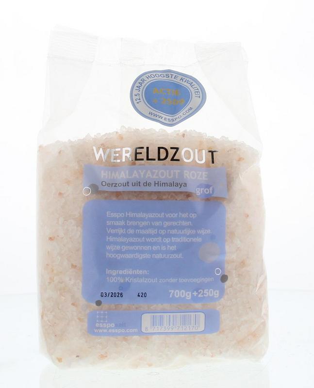 Esspo Himalayazout roze grof 700gr + 250gr 950.00 Gram