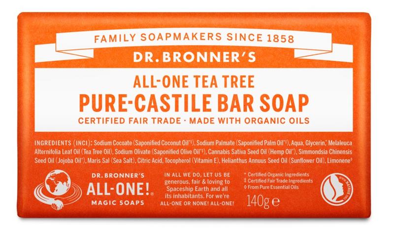 Dr Bronners Barsoap tea tree 140 Gram