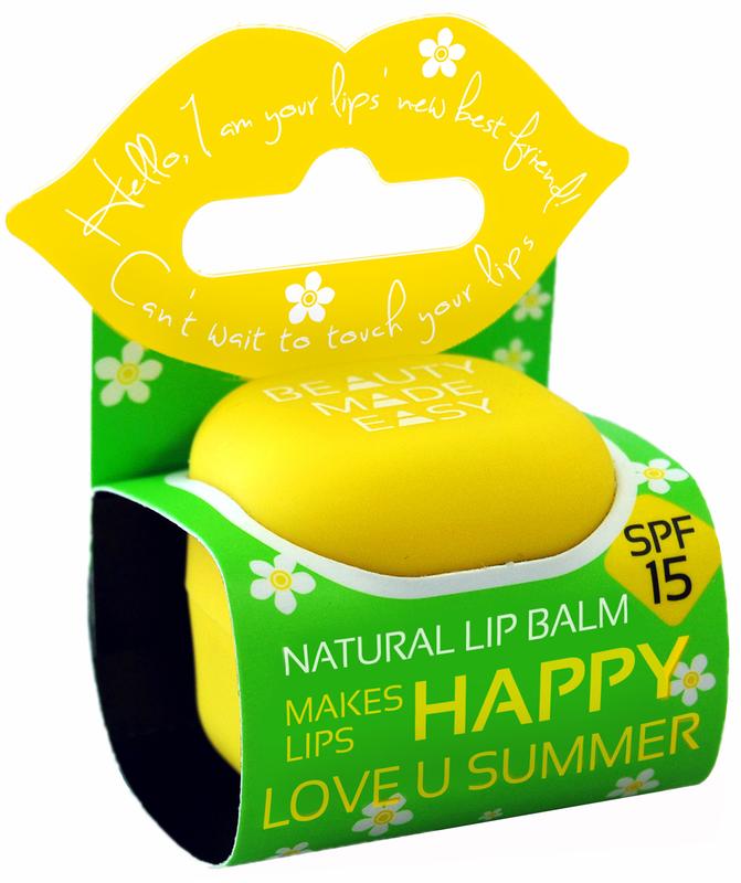 Beauty Made Easy Lipbalm love u sunny SPF15 6.8 Gram