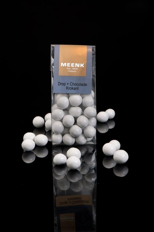 Meenk Drop + chocolade krokant 150 Gram