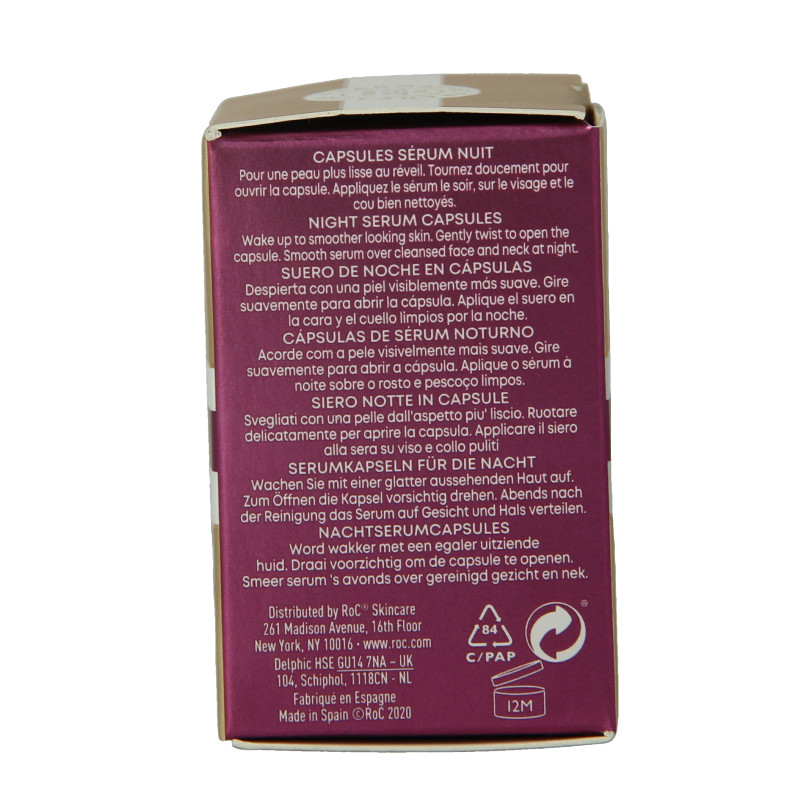ROC Retinol correxion line smoothing night serum 10 Capsules