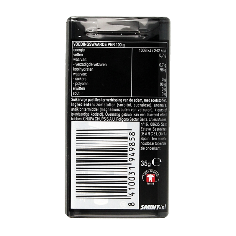 Smint XL Black mint losse verpakking 50 Stuks