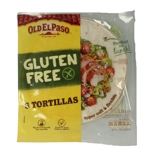 Old El Paso Tortillas glutenvrij 6 stuks 216 Gram