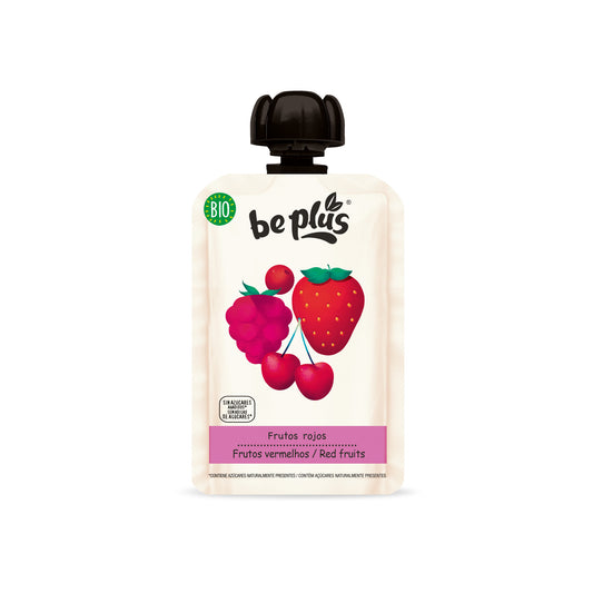 Beplus Knijpfruit 100% forest fruit bio 100.00 Gram