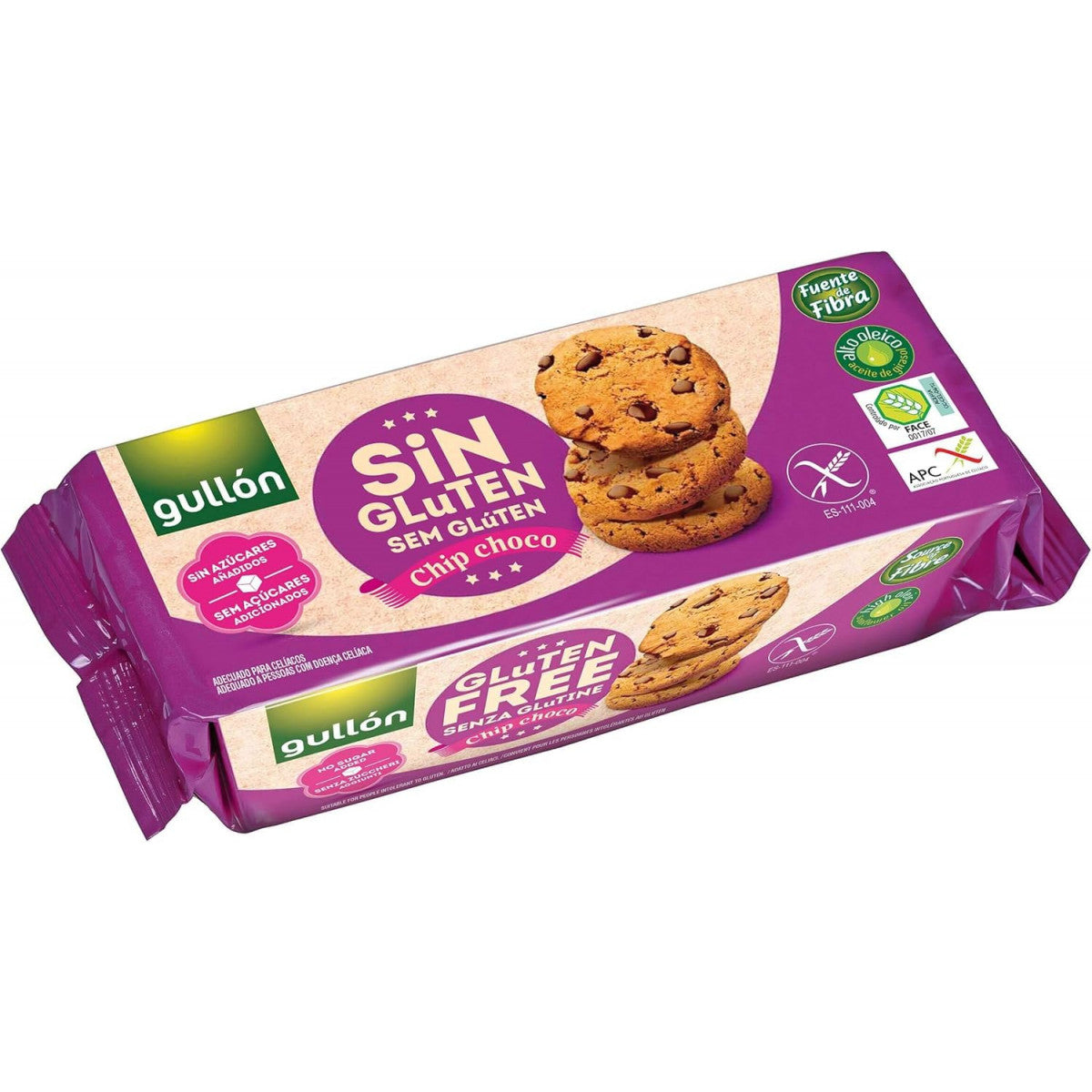 Gullon Chocolate chip cookies glutenvrij 130.00 Gram